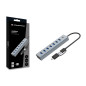 Conceptronic HUBBIES21G hub de interfaz USB 3.2 Gen 1 (3.1 Gen 1) Type-A 5000 Mbit/s Gris Conceptronic HUBBIES21G hub de interfaz USB 3.2 Gen 1 (3.1 Gen 1) Type-A 5000 Mbit/s Gris
