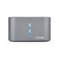 TooQ TQDS-805G base de conexión para disco duro USB 3.2 Gen 1 (3.1 Gen 1) Type-B Aluminio