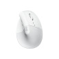 Mouse raton vertical logitech lift 6 botones 4000 dpi wireless inalambrico blanco crudo