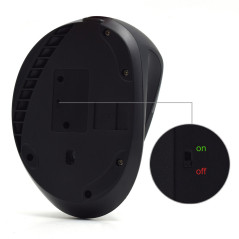 Mouse raton vertical ergonomico ewent ew3158 usb -  1600dpi -  negro