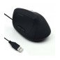 Mouse raton vertical ergonomico ewent ew3157 usb -  1800dpi -  negro