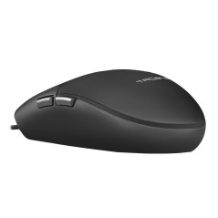 Tacens Anima AMG, Ratón Profesional Ergonómico, Diseño Natural Ultraligero, 3200DPI, Switches Mecánicos HUANO, Negro