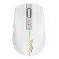 Mouse raton coolbox gaming  w01 blanco 1600 dpi inalambrico recargable