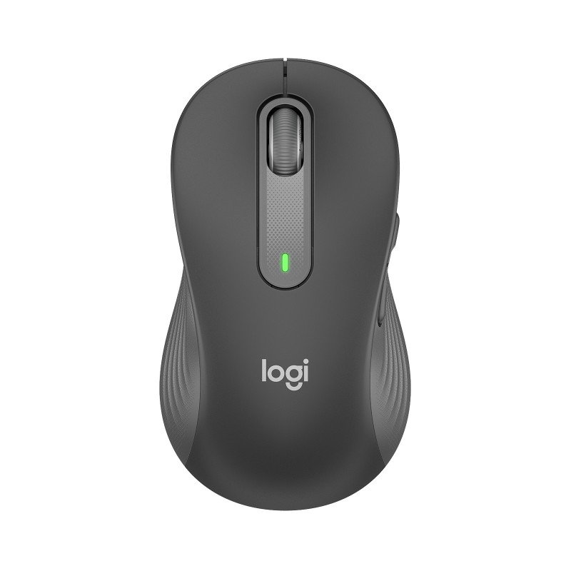 Mouse raton logitech m650 para zurdos optico wireless inalambrico negro