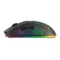 Mouse raton mars gaming wireless inalambrico 6 botones 3200ppp negro
