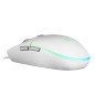Mouse raton mars gaming mmgw optico usb 6 botones 3200ppp rgb blanco