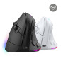 Mars Gaming MM-SK, Ratón Gaming Inalámbrico Vertical, Diseño Ergonómico, Iluminación RGB Chroma, Sensor Óptico Pixart 8400DPI,