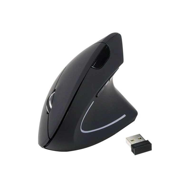 Mouse raton ergonomico equip optico - wireless inalambrico - 1600dpi