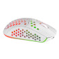 Mars Gaming MMW3W, Ratón Gaming Inalámbrico, RGB Flow, Ultraligero 79 g, 3200 DPI, Blanco