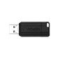 Memoria usb 2.0 verbatim pinstripe 64gb negro