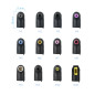 Cargador automatico universal tooq tqlc - 90bs02at 90w 2xusb 12 conectores