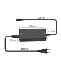 Ewent EW3965 adaptador e inversor de corriente Interior 65 W Negro