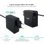 Cargador portatil tooq tqlc - usbc90pd 90w usb tipo c negro