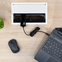 TooQ Cargador de portátil GAN USB-C PD 45W, Negro