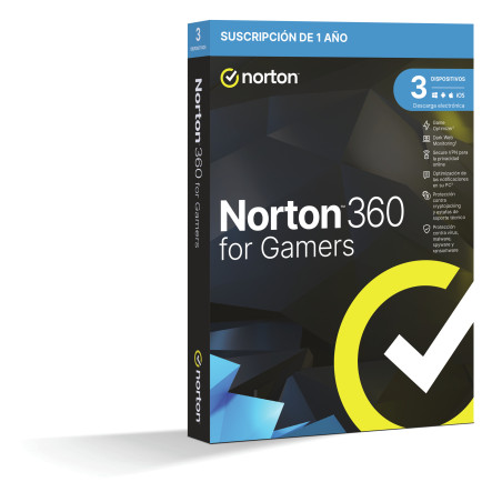 Antivirus norton 360 for gamers 50gb espaol 1 usuario 3 dispositivos 1 ao caja generic rsp mm gum