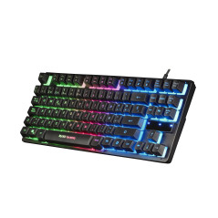 Mars Gaming Combo RGB Teclado y Ratón, Diseño TKL, Layout Español, MCPTKLES, Color Negro