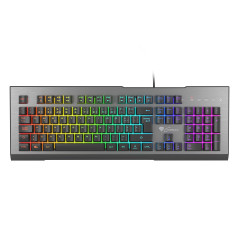 GENESIS Rhod 500 RGB tastiera Gaming USB QWERTY Portoghese Nero, Argento