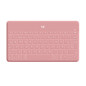 Teclado logitech keys to go wireless inalambrico para iphone ipad y apple tv blush