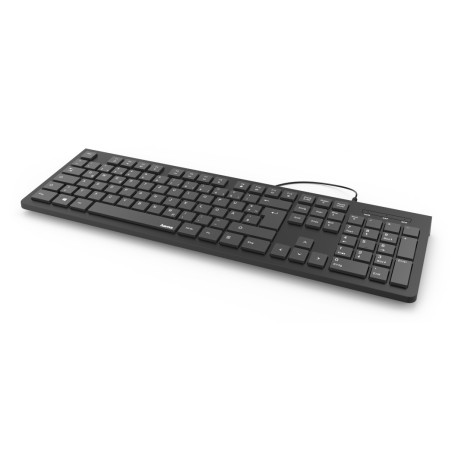 Hama KC-200 teclado Oficina USB QWERTZ Alemán Negro