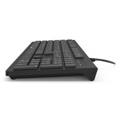 Hama KC-200 teclado Oficina USB QWERTZ Alemán Negro