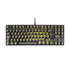 Mars Gaming MKREVOPROBES Negro, Teclado Gaming RGB Mecánico, TKL+ NUM, Switch Azul, Español