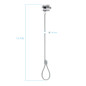 TooQ TQCLKC0025 cavo di sicurezza Argento 1,5 m TooQ TQCLKC0025 cavo di sicurezza Argento 1,5 m