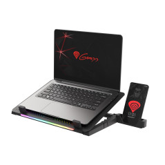 GENESIS Oxid 450 laptop cooling pad 15.6" 2400 RPM Black