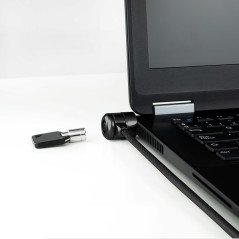 TooQ Cable de Seguridad con Llave para Portátiles 1.5 metros, Gris Oscuro