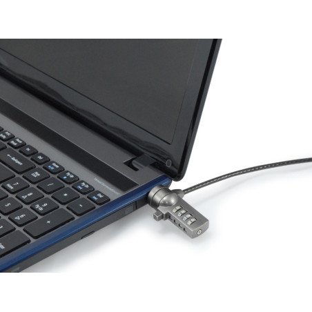 Cable de seguridad coneptronic para portatiles 1.8m combinacion