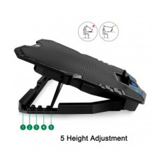 Ewent EW1259 laptop cooling pad 17" 2500 RPM Black