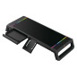 Soporte sobremesa gaming conceptronic hub usb 2.0 luz rgb