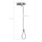 TooQ TQCLKC0015 cable antirrobo Plata 1,5 m TooQ TQCLKC0015 cable antirrobo Plata 1,5 m