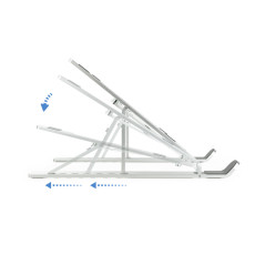 TooQ TQLRS0033-AL supporto per laptop Supporto per laptop e tablet Argento 38,1 cm (15")