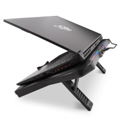 Deep Gaming DG-NCP17-RBW laptop cooling pad 17.3" 800 RPM Black