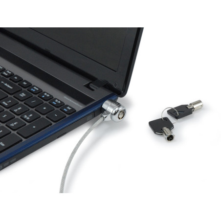 Cable seguridad conceptronic kensington con llave para portatiles 1.5m