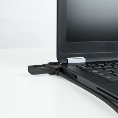 TooQ Cable de Seguridad con Combinación para Portátiles 1.5 metros, Color Gris Oscuro