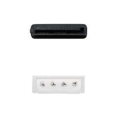 Nanocable CABLE SATA ALIMENTACION 5.25"(MOLEX 4PIN)/M-SATA/H 16CM OEM