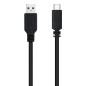 Nanocable USB 2.0, 0.5m cable USB 0,5 m USB C USB A Negro