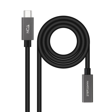 Nanocable 10.01.4400 cavo USB USB 3.2 Gen 2x2 0,5 m USB C Nero