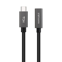 Nanocable 10.01.4400 cavo USB USB 3.2 Gen 2x2 0,5 m USB C Nero