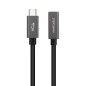 Nanocable Cable Prolongador USB-C 3.2 Gen2x2 20Gbps 3A, 4K/60Hz, USB-C/M-USB-C/H, Negro, 0.5 m Nanocable Cable Prolongador USB-C 3.2 Gen2x2 20Gbps 3A, 4K/60Hz, USB-C/M-USB-C/H, Negro, 0.5 m