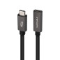 Nanocable Cable Prolongador USB-C 3.2 Gen2x2 20Gbps 3A, 4K/60Hz, USB-C/M-USB-C/H, Negro, 0.5 m Nanocable Cable Prolongador USB-C 3.2 Gen2x2 20Gbps 3A, 4K/60Hz, USB-C/M-USB-C/H, Negro, 0.5 m