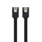 Nanocable CABLE SATA III DATOS 6G CON ANCLAJES, NEGRO, 0.5 M Nanocable CABLE SATA III DATOS 6G CON ANCLAJES, NEGRO, 0.5 M