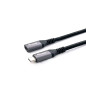 Equip 128370 Cable de extensión USB 3.2 Gen 2 C a C, M/F, 0,5m, 4K/60Hz, 10Gbps, Negro Equip 128370 Cable de extensión USB 3.2 Gen 2 C a C, M/F, 0,5m, 4K/60Hz, 10Gbps, Negro