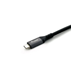 Equip 128370 Cable de extensión USB 3.2 Gen 2 C a C, M F, 0,5m, 4K 60Hz, 10Gbps, Negro