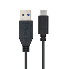 Nanocable USB 3.1, 1m USB cable USB 3.2 Gen 2 (3.1 Gen 2) 39.4" (1 m) USB C USB A Black