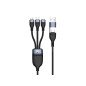Cable usb 3in1 conceptronic 2m pd 3.0 100w 20v 5a 480mbps e - mark