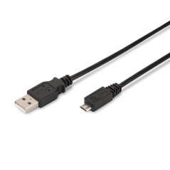 Ewent EC1020 cable USB USB 2.0 1,8 m USB A Micro-USB A Negro