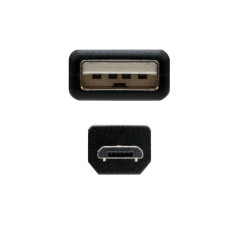 Ewent EC1020 cable USB USB 2.0 1,8 m USB A Micro-USB A Negro