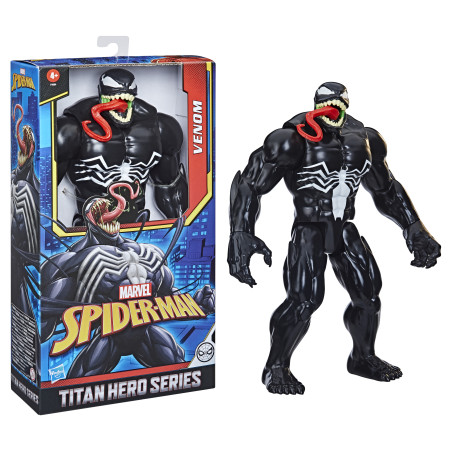 Figura hasbro marvel titan hero series spider man venom